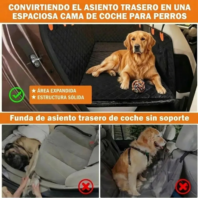 PetRide 2.0™ – Funda de Asiento Premium con Base Rígida