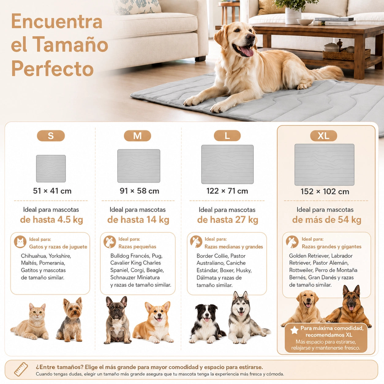 BRISA COOL™ esterilla refrescante para perros.