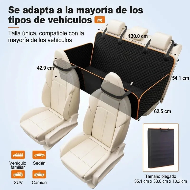 PetRide 2.0™ – Funda de Asiento Premium con Base Rígida