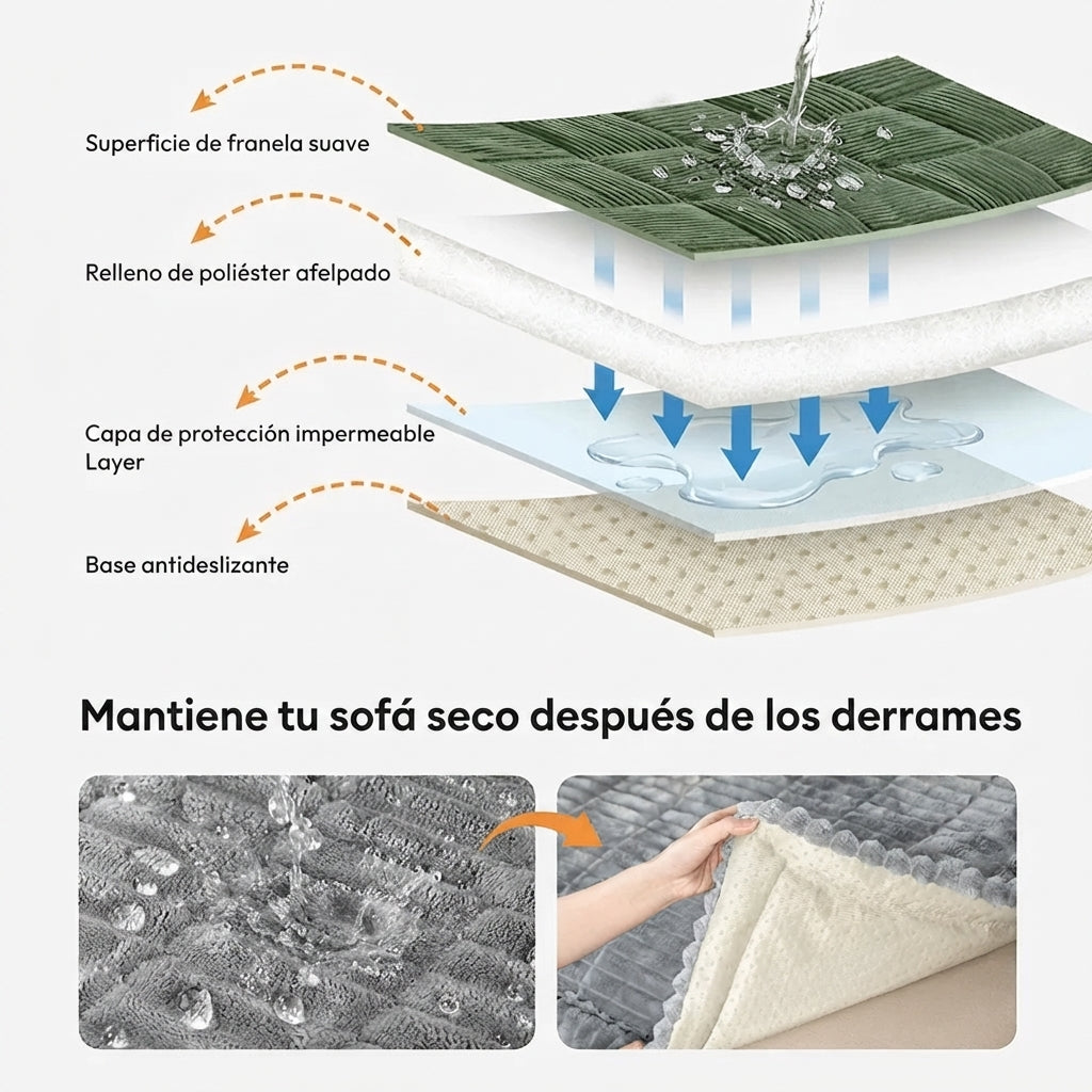Sofa Guard™ - Funda de Asiento Acolchada Antideslizante